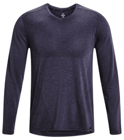 Теннисная футболка Under Armour Men's UA Breeze Long Sleeve - black/reflective