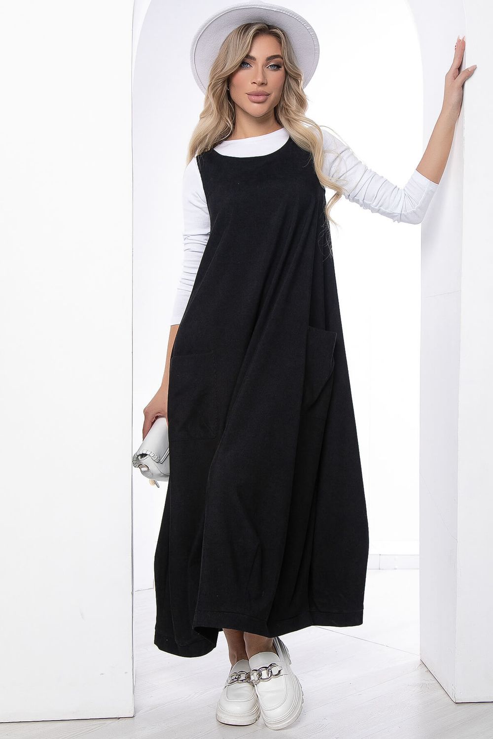 Сарафан В стиле Бохо (черный) П8826 LT Collection