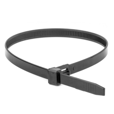 Хомут P6.6 многоразовый, белый 7,6x250