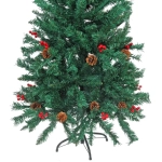 Ёлка «Финская» 120 см, ПВХ, шишки, ягоды (366 веток)