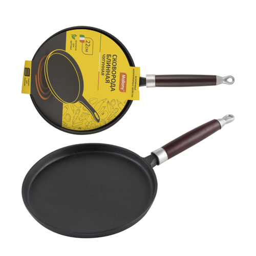 Сковорода чугунная для блинов 22см 236565