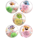 Мяч 6,5 см «Морские жители» (попрыгун с водой и подсветкой) СТИКЕР НА ВЛОЖЕНИЕ