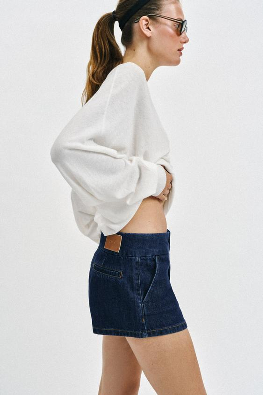 ZARA ШОРТЫ Z1975 МИНИ, СИНИЙ