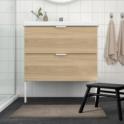 IKEA TOFTBO  (ИКЕА ТОФТБО)  -  Коврик для ванной комнаты, темно-бежевый, 50x80 см