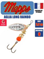 Блесна для рыбалки вращающаяся Mepps AGLIA LONG RAINBO