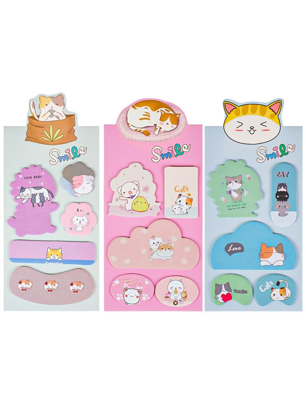 Набор бум.закл. 9,2х20,7мм. с клеев краем "Смешные котята" (Проф-пресс)