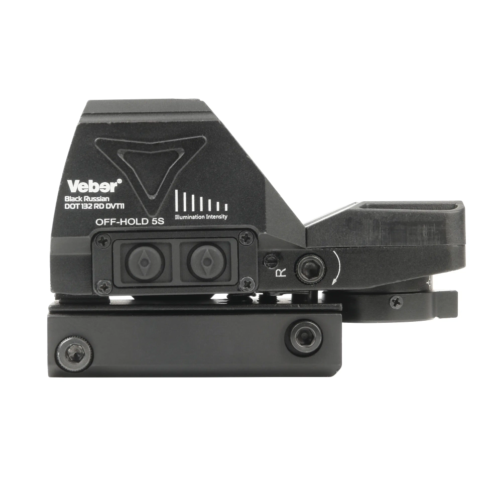 Прицел коллиматорный Veber Black Russian DOT 132 RD DVT11 вид с другой стороны