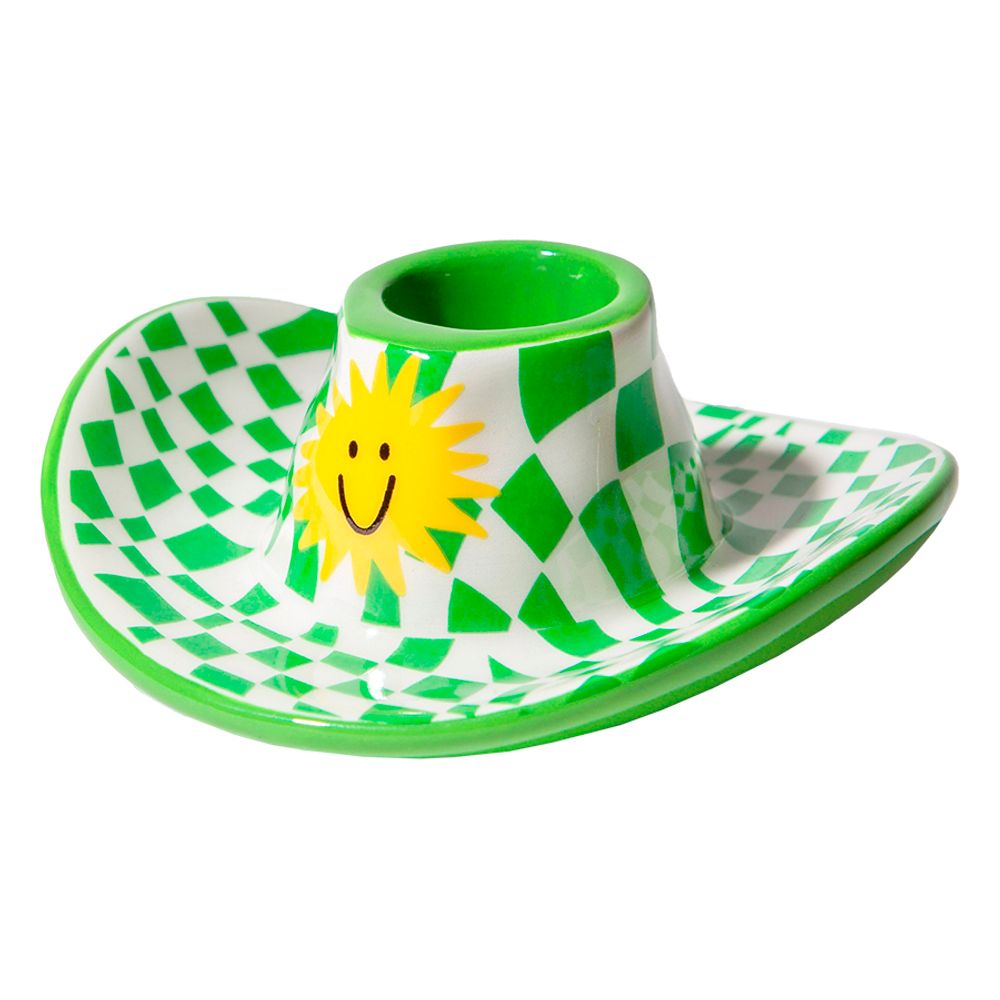 Подсвечник Rodeo, Cowboy Hat, 4 см, зелёный