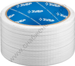 ЗУБР 48 мм, 10 м белая, на тканевой основе, универсальная, Армированная лента, ПРОФЕССИОНАЛ (12092-50-10)