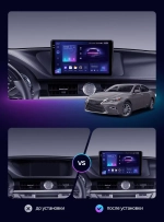 Магнитола Lexus ES250 2012-2015 (взамен монохром экрана) - FarCar BM9-2K-ES12A на Android 13, 2K QLED, TS10, CarPlay, 4G SIM-слот