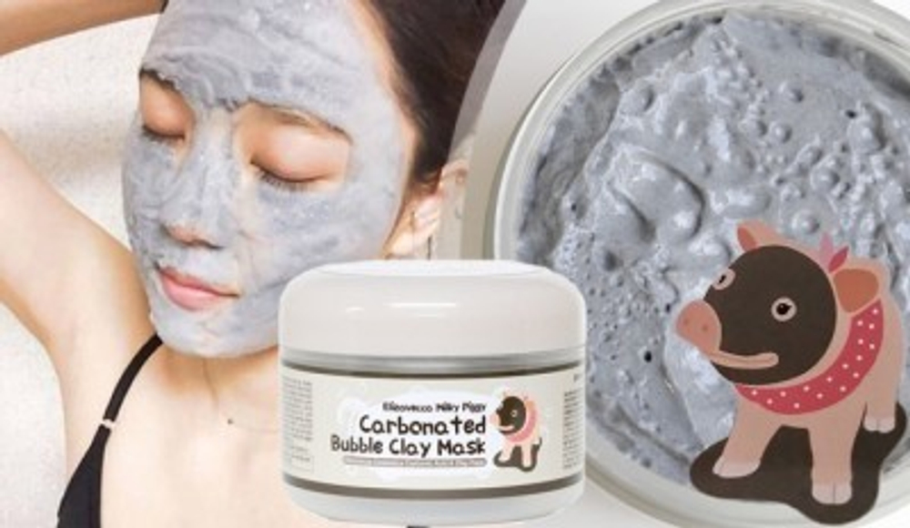 Elizavecca Carbonated Bubble Clay Mask глиняная маска с пузырьками для очищения пор