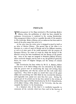 The Cambridge Modern History Atlas | A.W. Ward