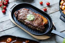 Чугунная ребристая сковорода со съёмной ручкой Ooni Grizzler