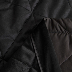 Велюровое покрывало в клетку OVL047