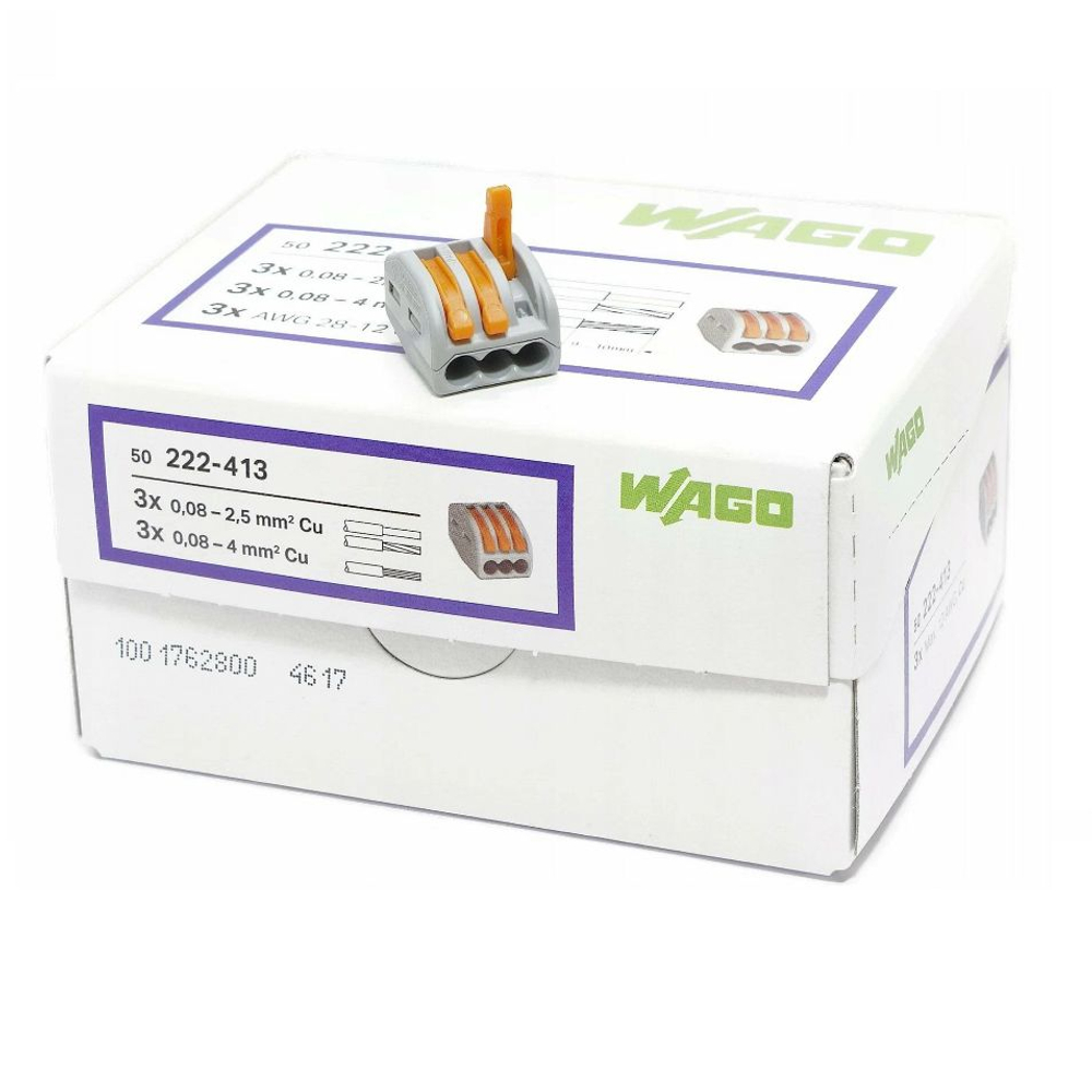 Клемма WAGO 222-413 50 шт