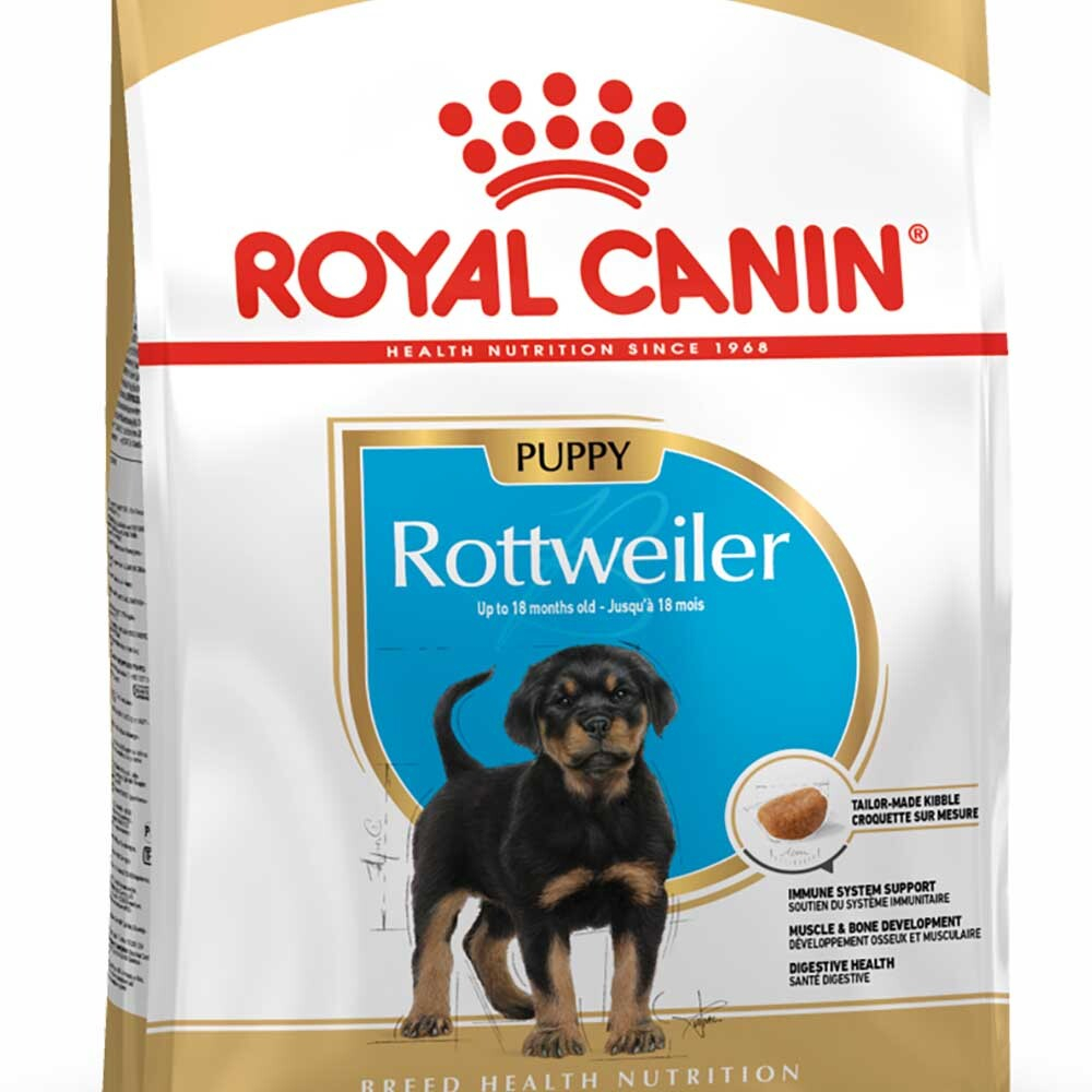 Royal Canin Rottweiler Puppy 12 кг - корм для щенков породы ротвейлер