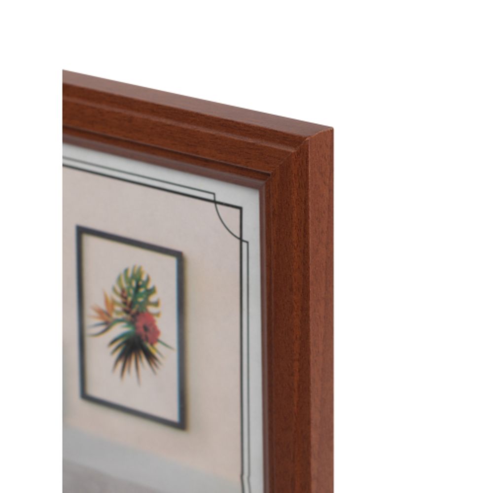 Фоторамка Image Art С22 МДФ универсальная 30х40 цвет красное дерево вставка прозрачный пластик | Image Art