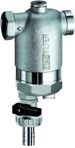Фильтр 1/2", ВР-ВР, 300 мкм, с магнитной вставкой, под манометр, Tmax: 95 °С, 25 бар FAR