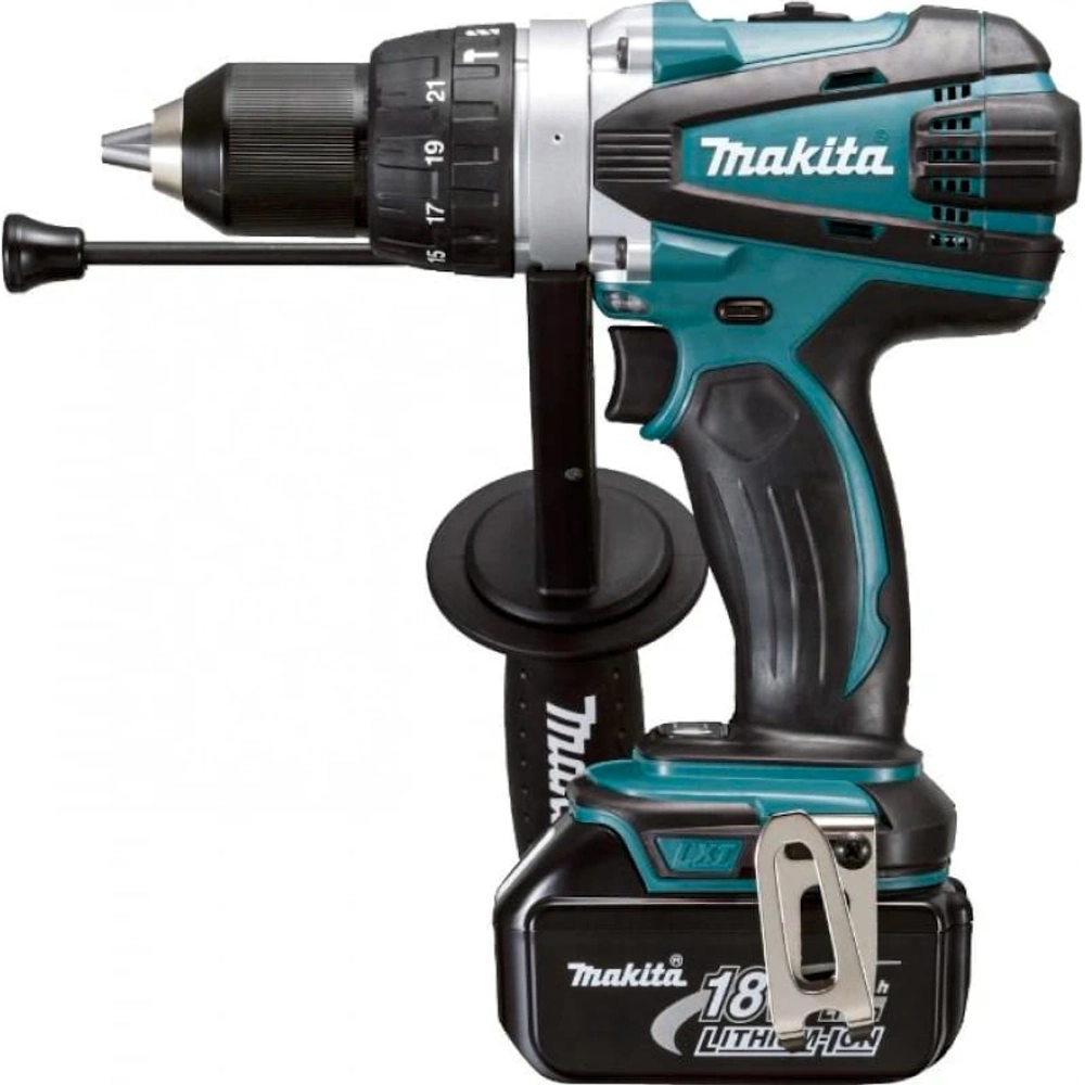 Makita DHP458RFE аккумуляторная ударная дрель-шуруповерт (2 x 3 Ач, ЗУ)