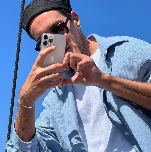 Рубашка #4 Вельветовая Голубая - фото 8