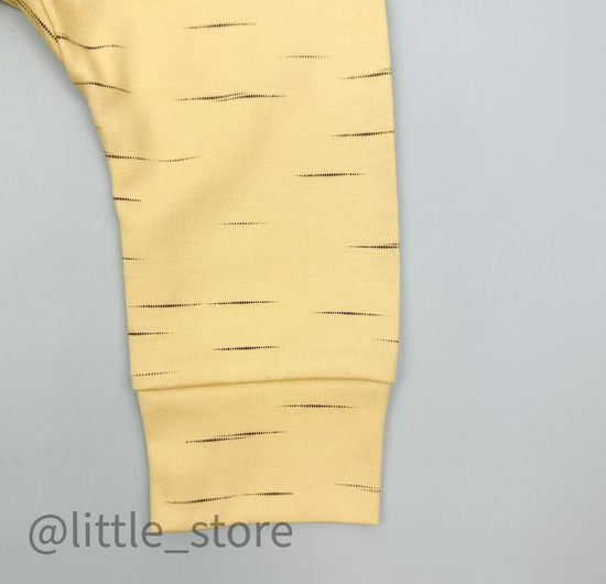 Штанишки хлопковые, Эффект меланжа на желтом