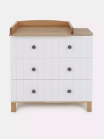 Комод RANT "BAMBOO" 84см 3 ящ. (арт.108) Cloud White