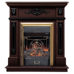 Каминокомплект Real Flame Lilian DN с очагом Majestic Lux Brass