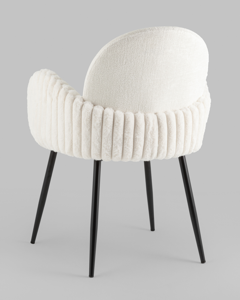 Стул обеденный Wave Stripes букле белый