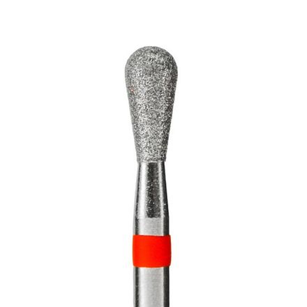 КМИЗ Фреза алмазная 237 033 - Груша, Обратный Конус (красная)