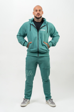 Толстовка на молнии LONG ZIP UP HOODIE BEYOND ORDINARY 707 Зеленая