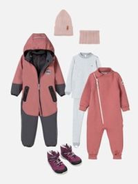 Комбинезон Softshell демисезонный "Пепельная роза"