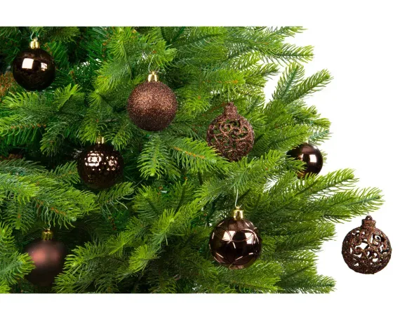 Набор пластиковых шаров Королевский 60 мм., темно-коричневый, 37 шт., Kaemingk (020845)