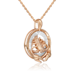 Подвеска «Скорпион» из комбинированного золота