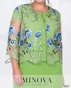 Платье 327-зеленый Minova