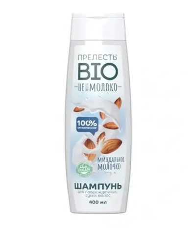 Шампунь Прелесть Био 400мл Миндальное молочко д/повр сух волос (6)