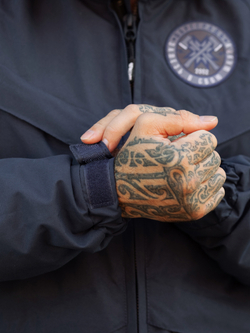 Куртка демисезонная Варгградъ на флисе мужская тёмно-синяя