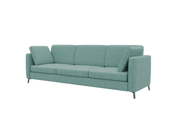 Brasco Диван трехместный BRS-3 Forest 694/Металл Черный 2450*800*840