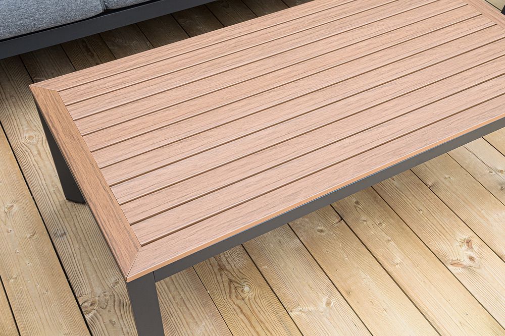 "Лотос" лаунж-зона 5-местная из алюминия, цвет темно-серый