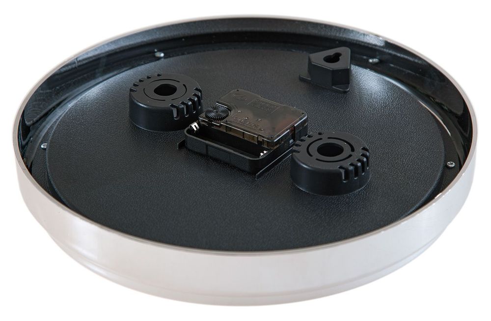 Часы настенные "12 шаров" D27 см (хром), пластик