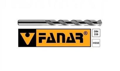 Сверло по металлу с ц/х DIN-338 15мм. (114х169) HSSCo5 INOX Fanar  Польша