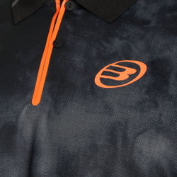 Мужское теннисное поло Bullpadel Molla Polo Men - Black, Orange