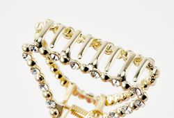 Benten Заколка-краб треугольный (светлый)