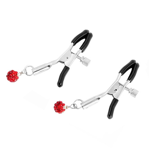 Зажимы для сосков с красными шариками Bior Toys Notabu NTU-80338