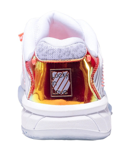 Женские Кроссовки теннисные K-Swiss Hypercourt Express 2 X Lucky in love - white/dove/orange glow