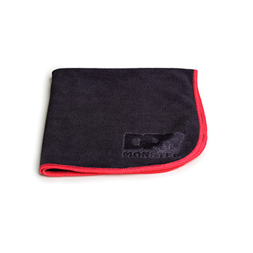 DRY MONSTER COSMO (Black).Микрофибра черная/розовая с ультро-коротким ворсом.Оверлок 40*40 360гр/м