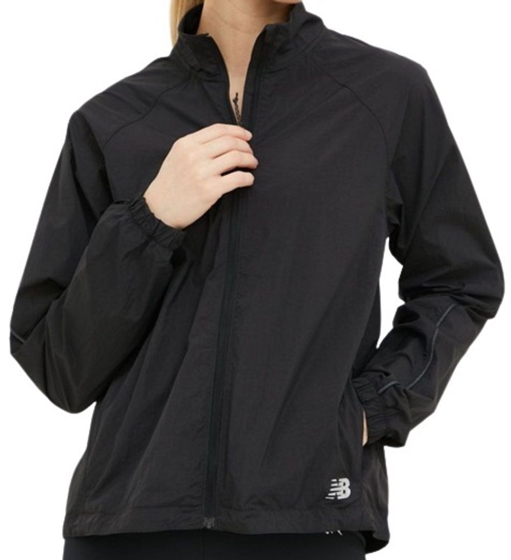 Женская теннисная куртка New Balance Impact Light Pack Jacket - черный
