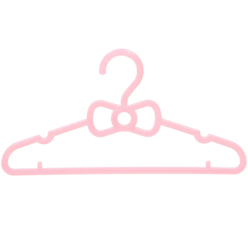 Плечики для одежды детские 3шт «ИДЕЯДОМА», бантик, цвет розовый, 29*15см (Лейбл Селфи)