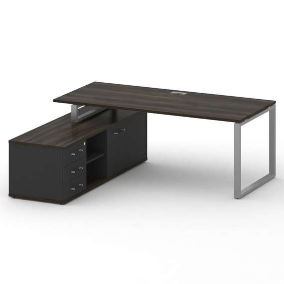 Шифт Стол руководителя с опорной греденцией , левый SK.SRG-200.P (L) 2000*1800*753