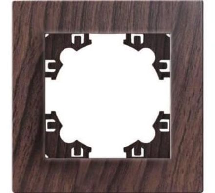 Рамка одноместная горизонтальная "UNIVersal" серия "Афина" венге (еврослот) (HU2311)