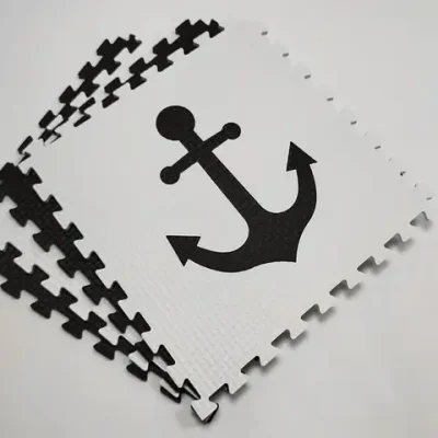 Мягкий пол "Моряк" 500x500x10 мм 45 шор